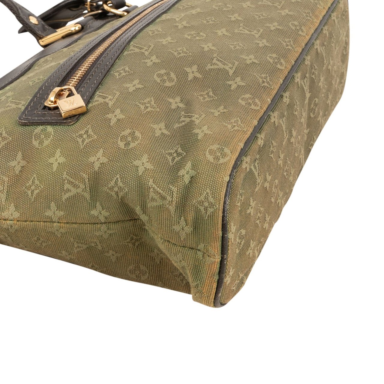 Louis Vuitton Monogram Mini Lin Lucille PM Handbag Groen