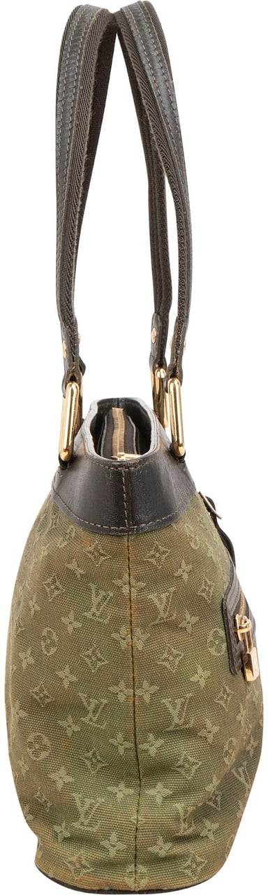 Louis Vuitton Monogram Mini Lin Lucille PM Handbag Groen