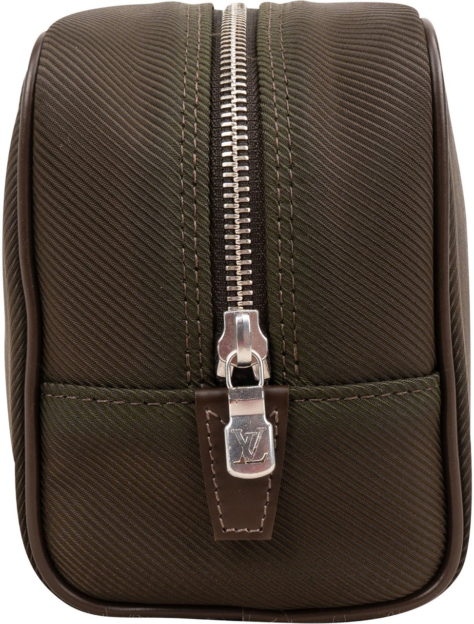 Louis Vuitton Cotton Taiga Leather Trousse De Toilette GM Bag Bruin