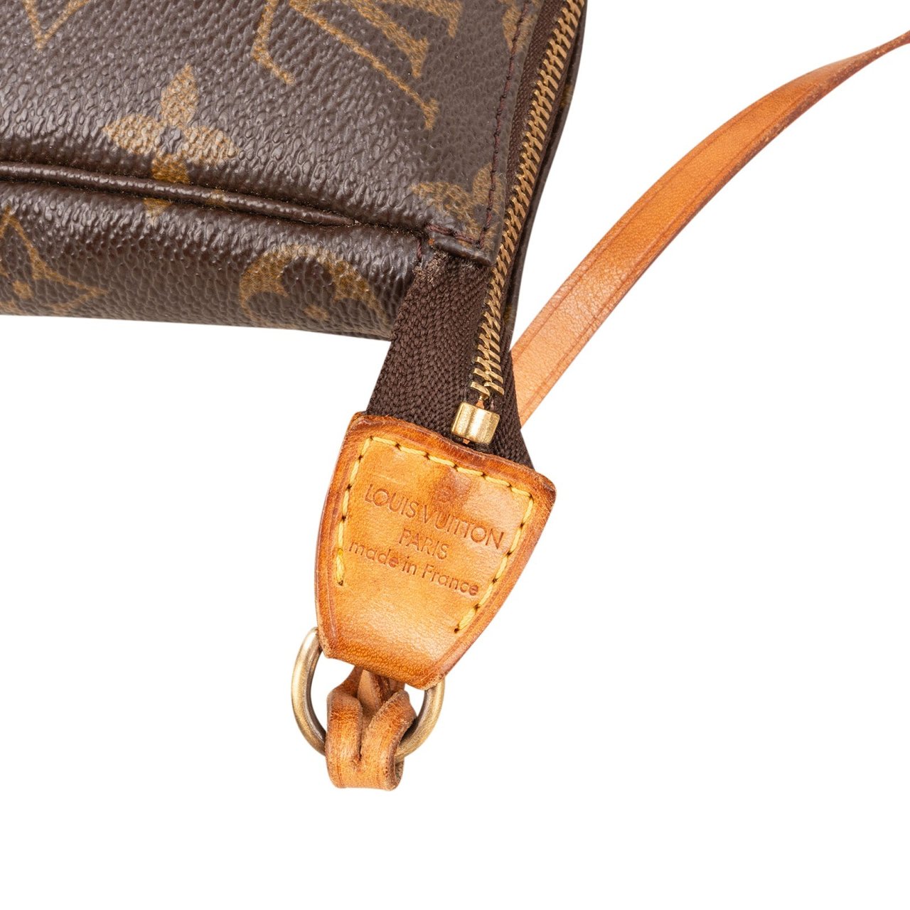 Louis Vuitton Monogram Canvas Pochette Accessoires Handbag Bruin