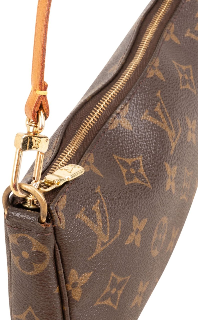 Louis Vuitton Monogram Canvas Pochette Accessoires Handbag Bruin