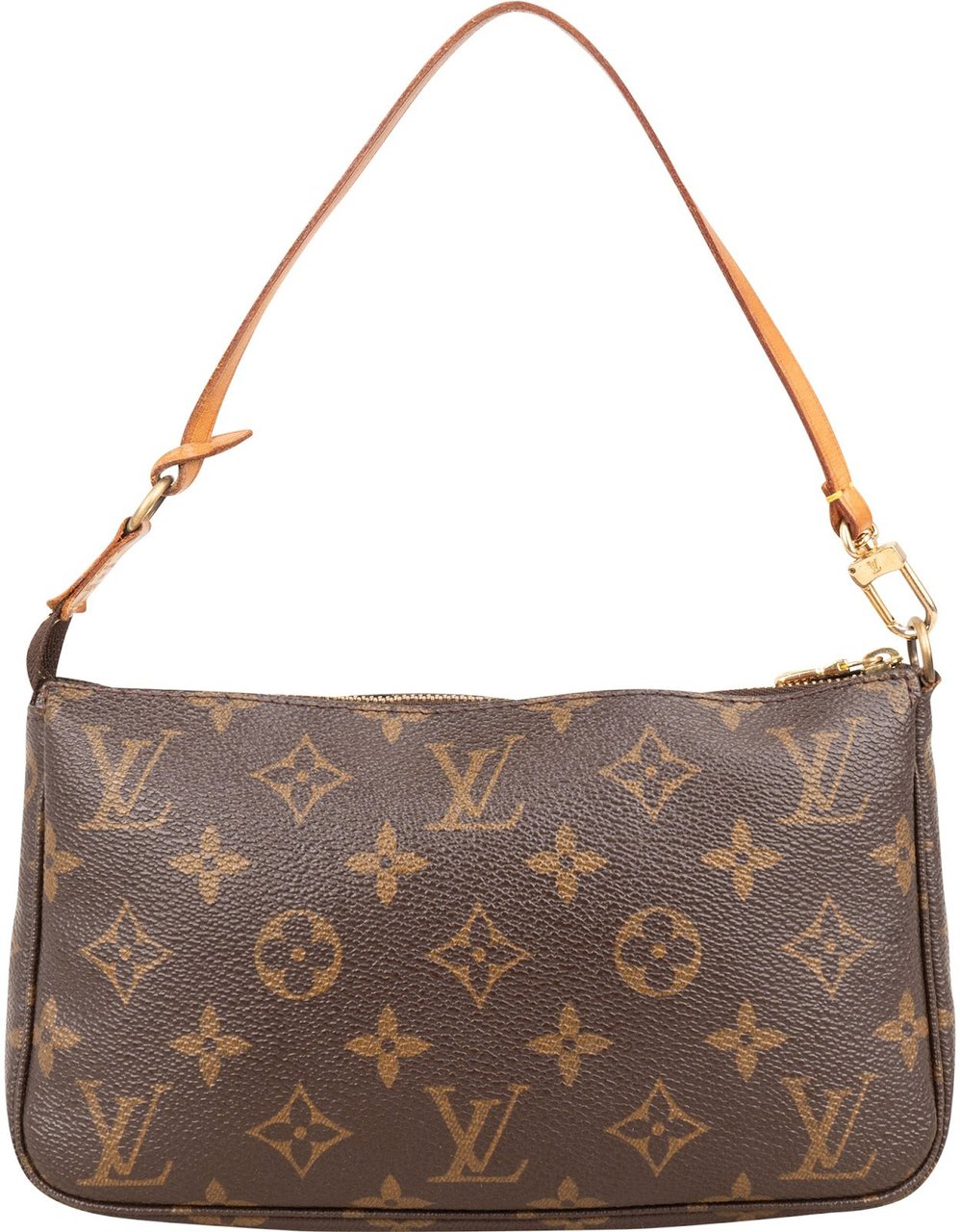 Louis Vuitton Monogram Canvas Pochette Accessoires Handbag Bruin