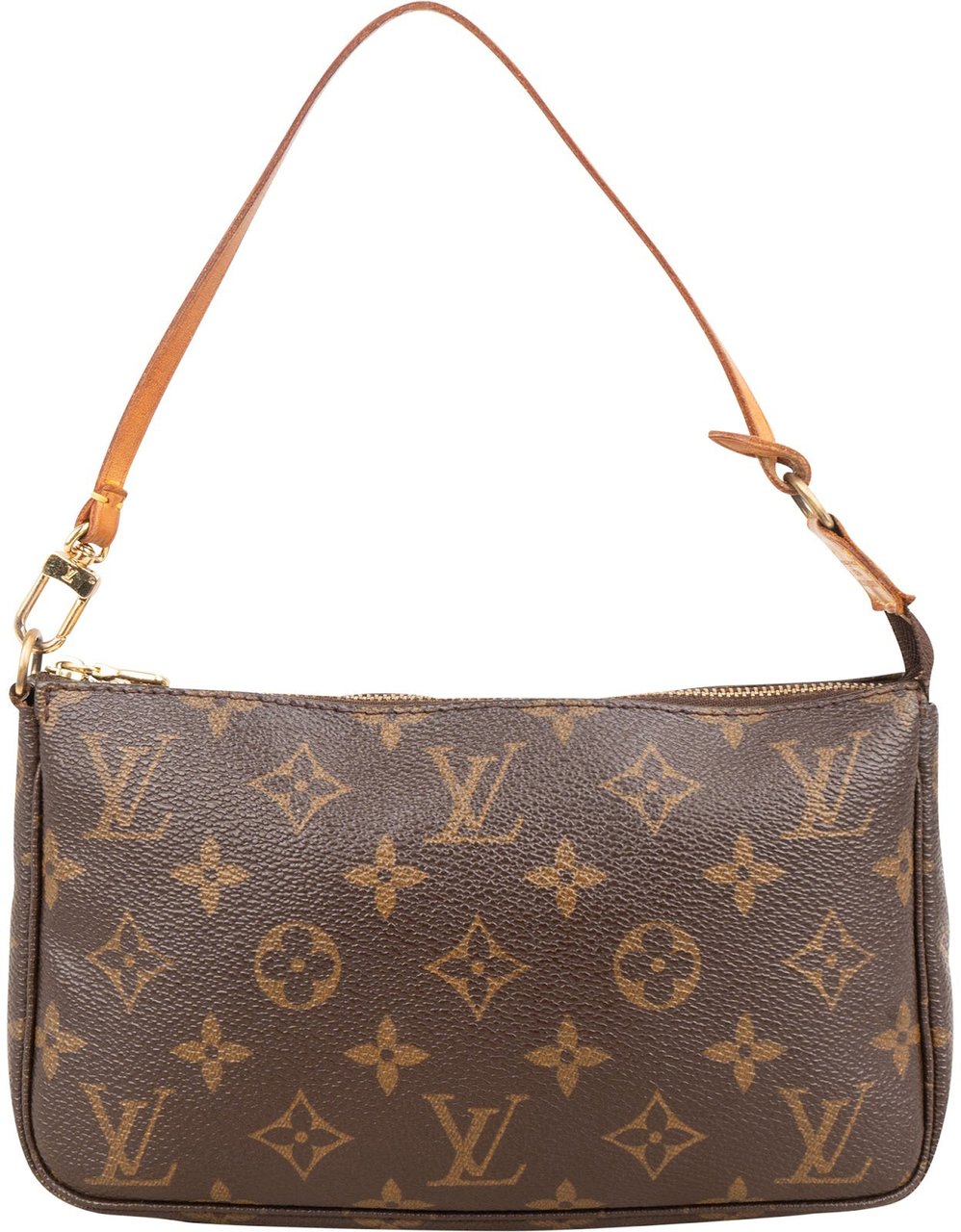 Louis Vuitton Monogram Canvas Pochette Accessoires Handbag Bruin
