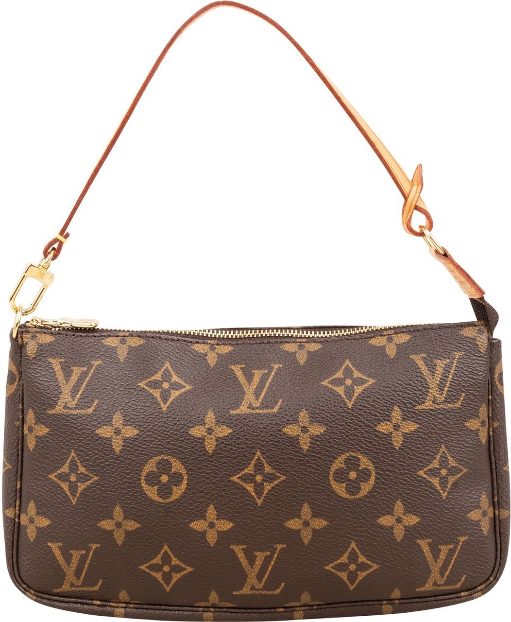 Louis Vuitton Monogram Canvas Pochette Accessoires Handbag Bruin