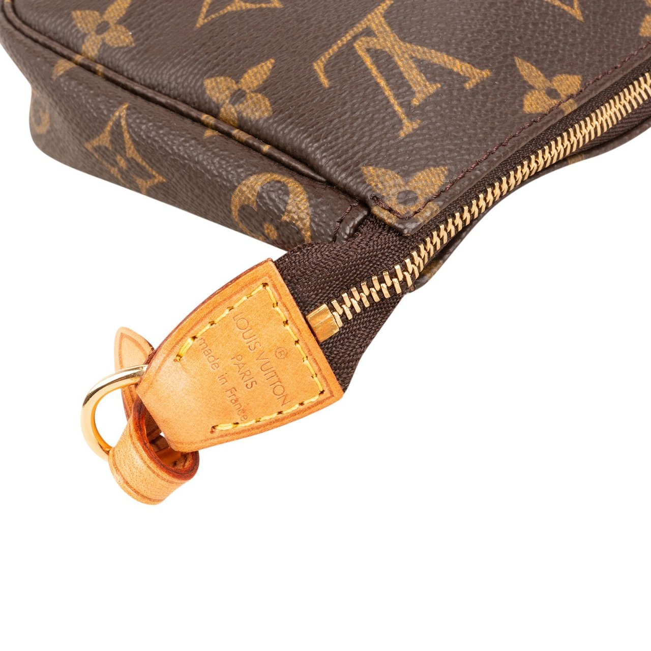 Louis Vuitton Monogram Canvas Pochette Accessoires Handbag Bruin