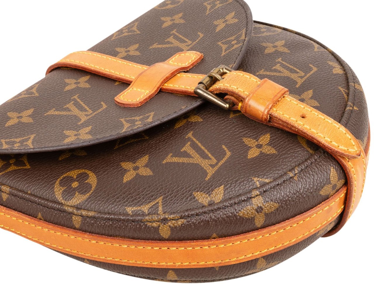 Louis Vuitton Monogram Canvas Chantilly PM Crossbody Bag Bruin