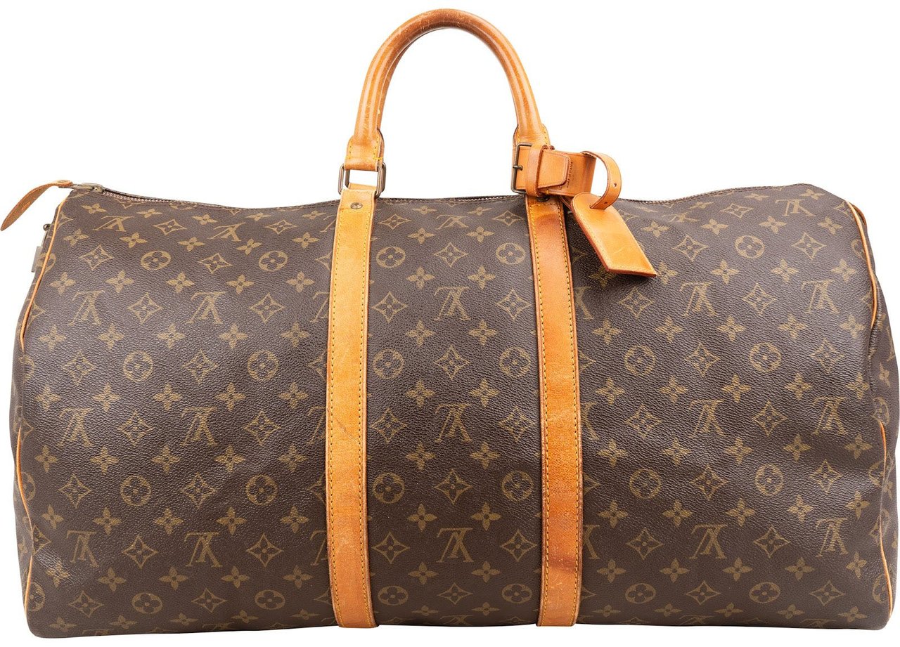 Louis Vuitton Monogram Canvas Keepall 55 Travel Bag Bruin