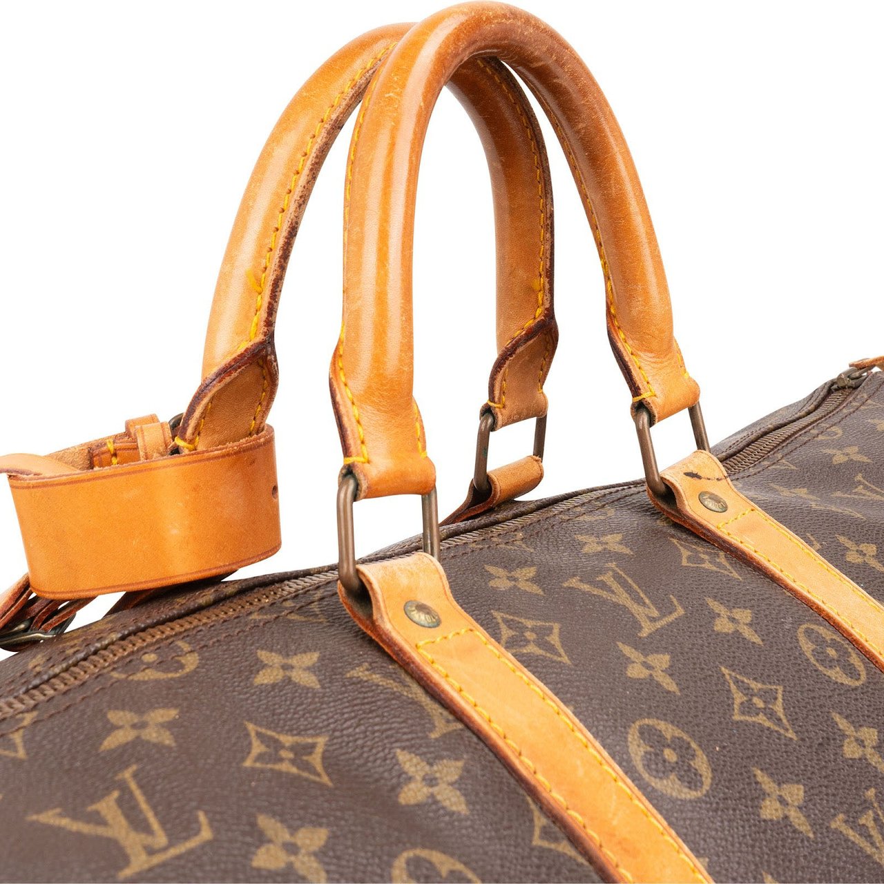 Louis Vuitton Monogram Canvas Keepall 55 Travel Bag Bruin