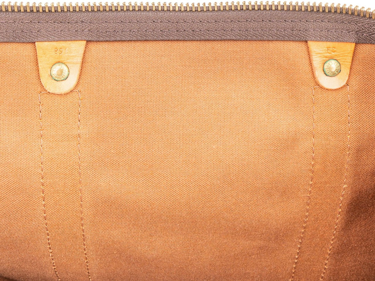 Louis Vuitton Monogram Canvas Keepall 55 Bandoulière Travel Bag Bruin