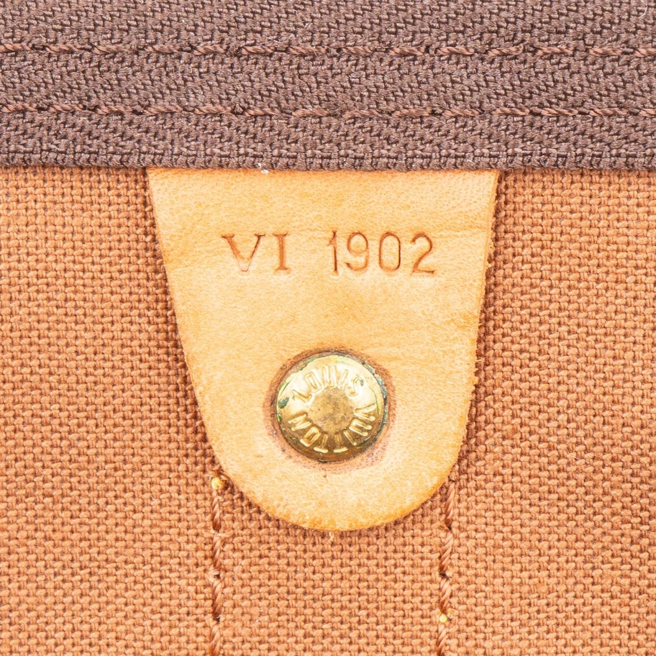 Louis Vuitton Monogram Canvas Keepall 55 Bandoulière Travel Bag Bruin