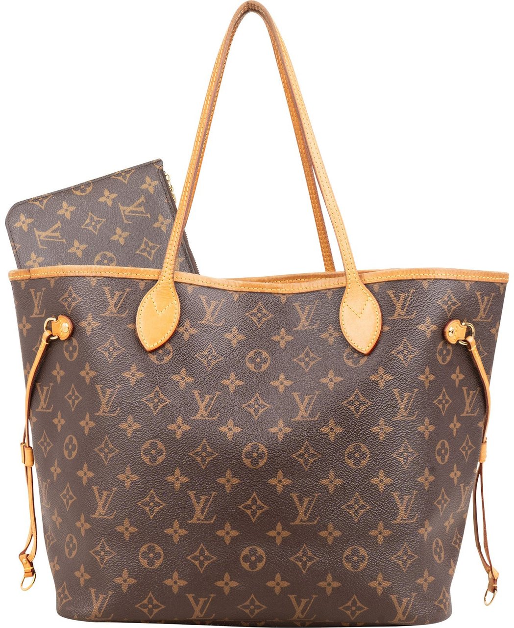 Louis Vuitton Monogram Canvas Neverfull MM Shoulder Bag Bruin