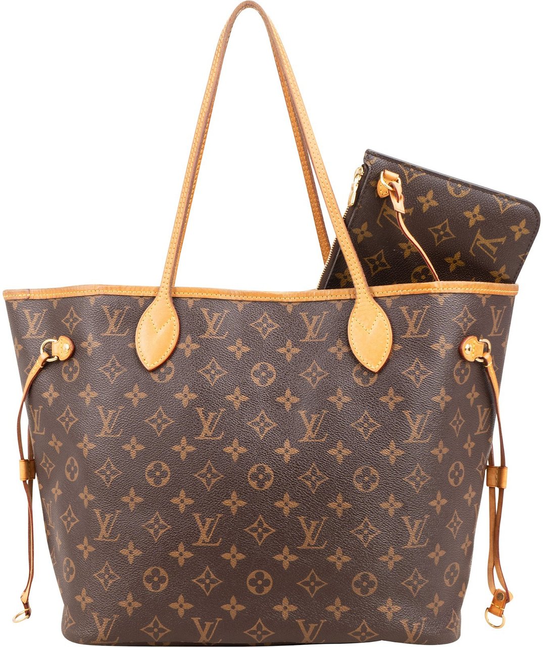 Louis Vuitton Monogram Canvas Neverfull MM Shoulder Bag Bruin