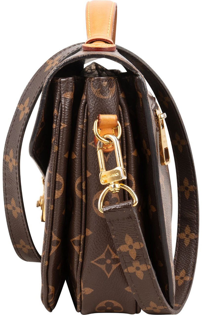 Louis Vuitton Monogram Canvas Pochette Métis Handbag Bruin
