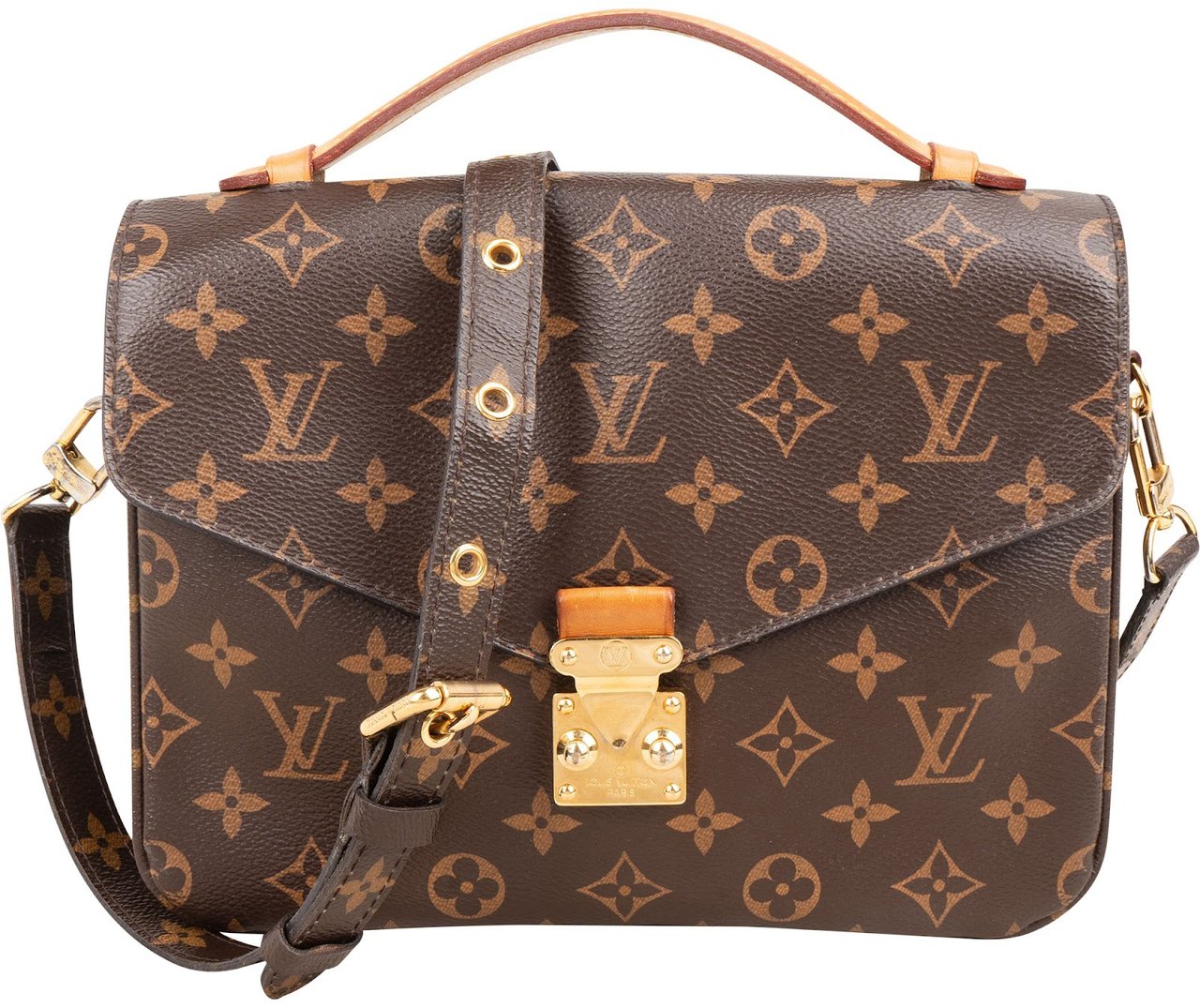 Louis Vuitton Monogram Canvas Pochette Métis Handbag Bruin