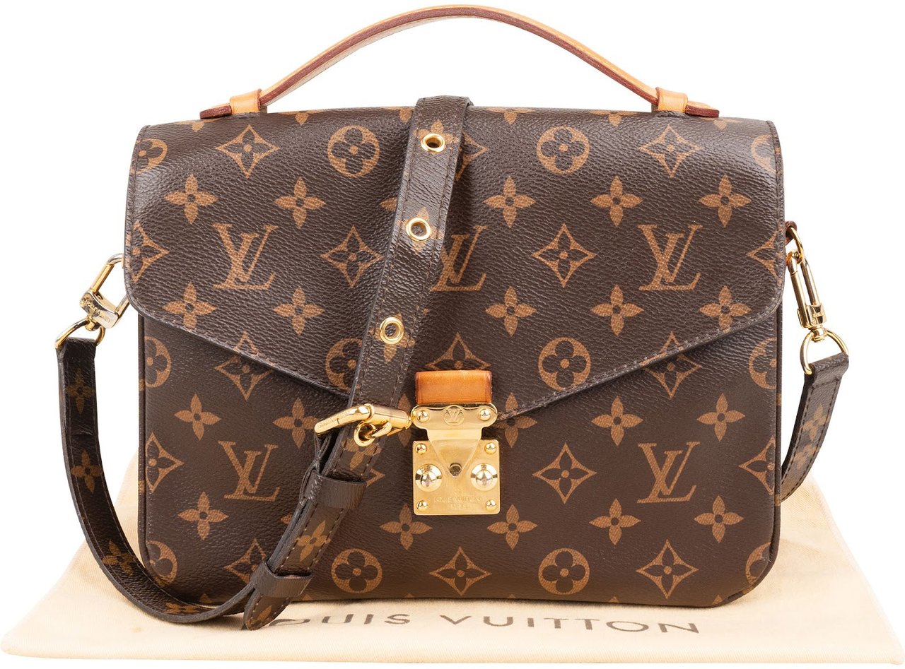 Louis Vuitton Monogram Canvas Pochette Métis Handbag Bruin
