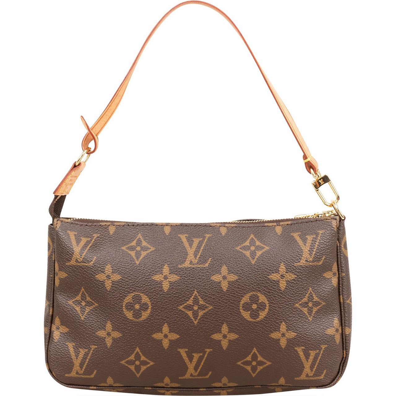 Louis Vuitton Monogram Canvas Pochette Accessoires Handbag Bruin