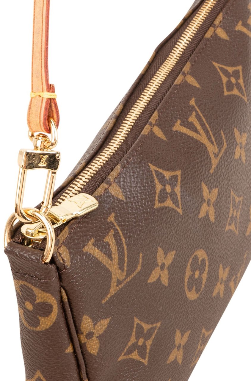 Louis Vuitton Monogram Canvas Pochette Accessoires Handbag Bruin