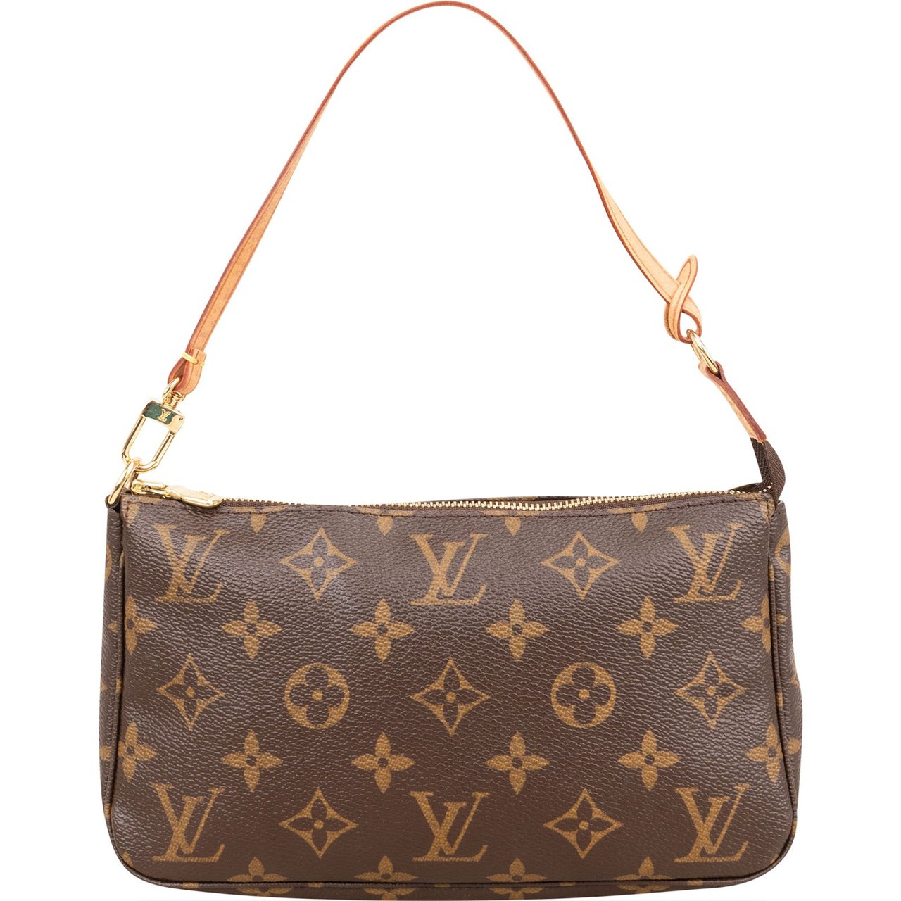 Louis Vuitton Monogram Canvas Pochette Accessoires Handbag Bruin