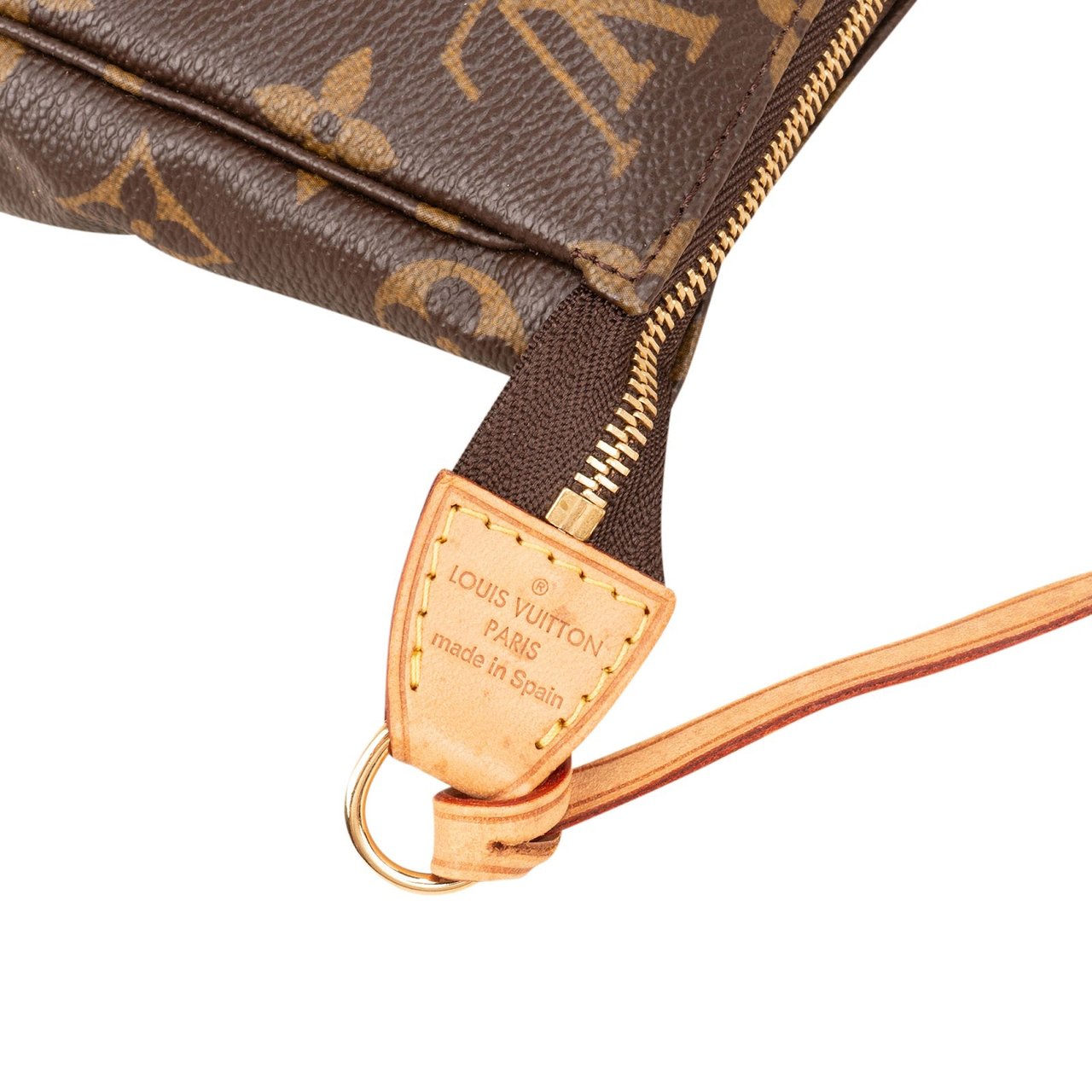 Louis Vuitton Monogram Canvas Pochette Accessoires Handbag Bruin