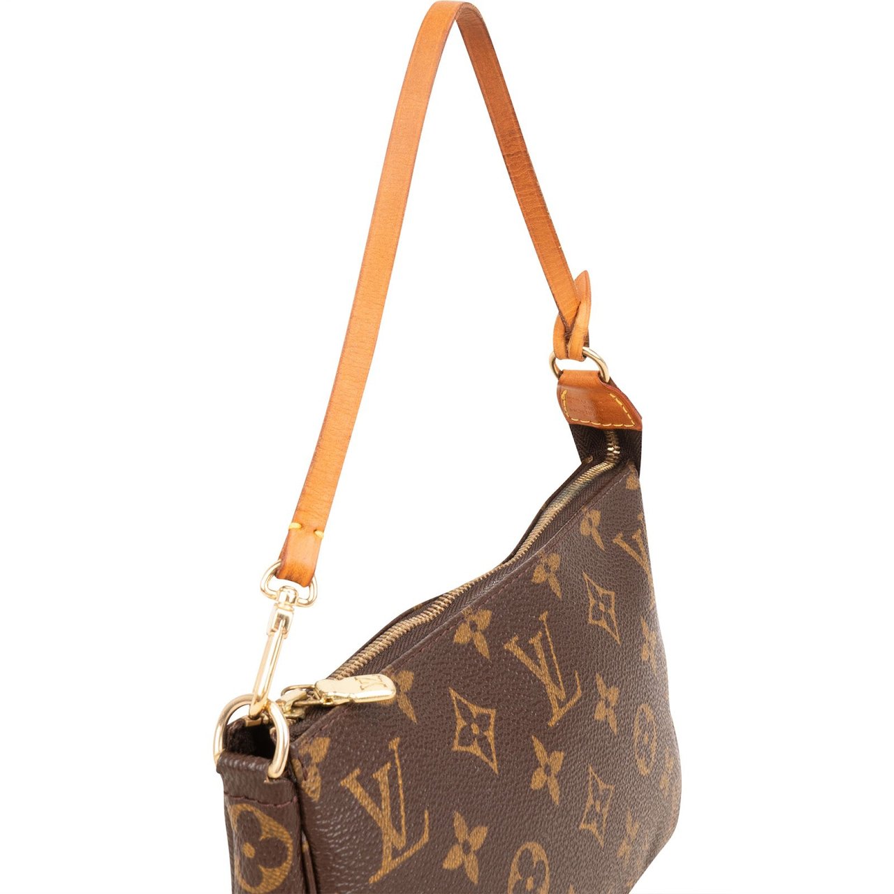 Louis Vuitton Monogram Canvas Pochette Accessoires Handbag Bruin