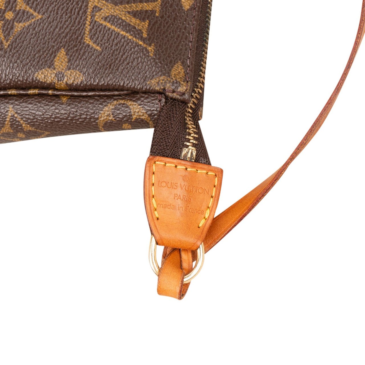 Louis Vuitton Monogram Canvas Pochette Accessoires Handbag Bruin