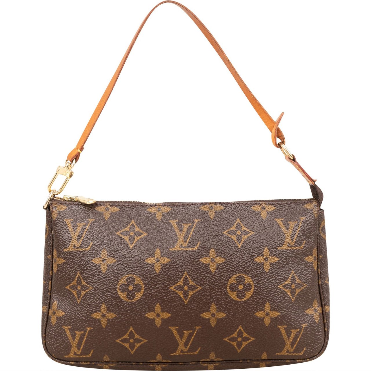 Louis Vuitton Monogram Canvas Pochette Accessoires Handbag Bruin