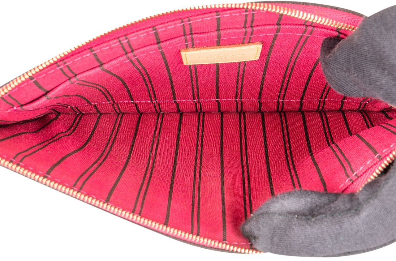 Louis Vuitton Monogram Canvas Pochette Accessoires Clutch Bruin