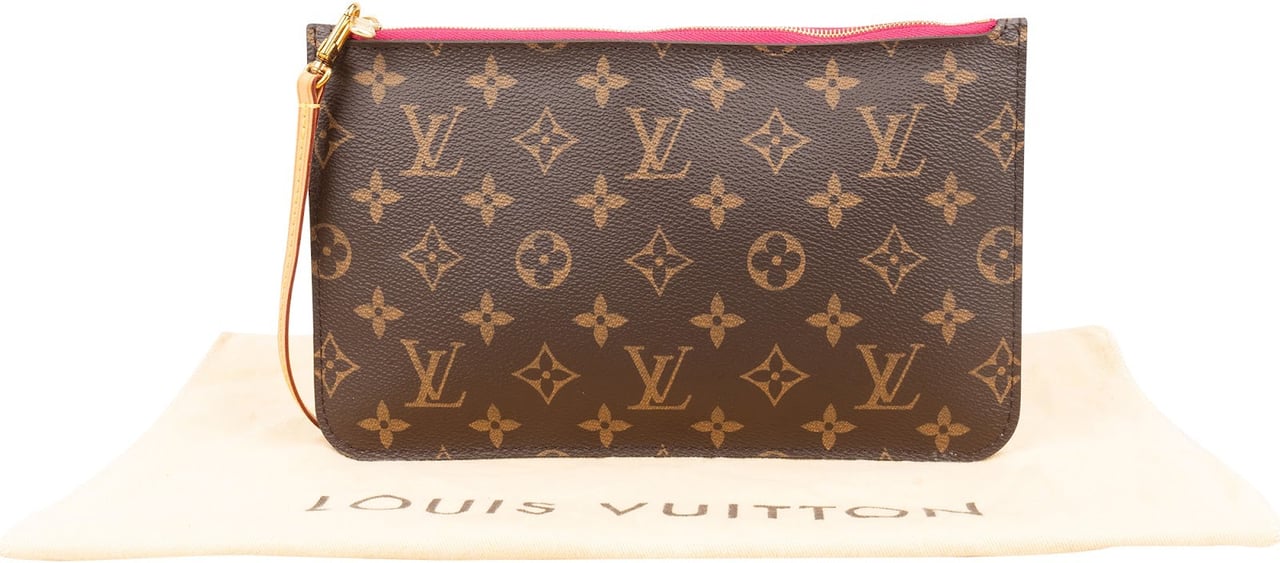 Louis Vuitton Monogram Canvas Pochette Accessoires Clutch Bruin