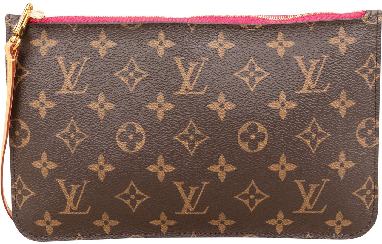 Louis Vuitton Monogram Canvas Pochette Accessoires Clutch Bruin
