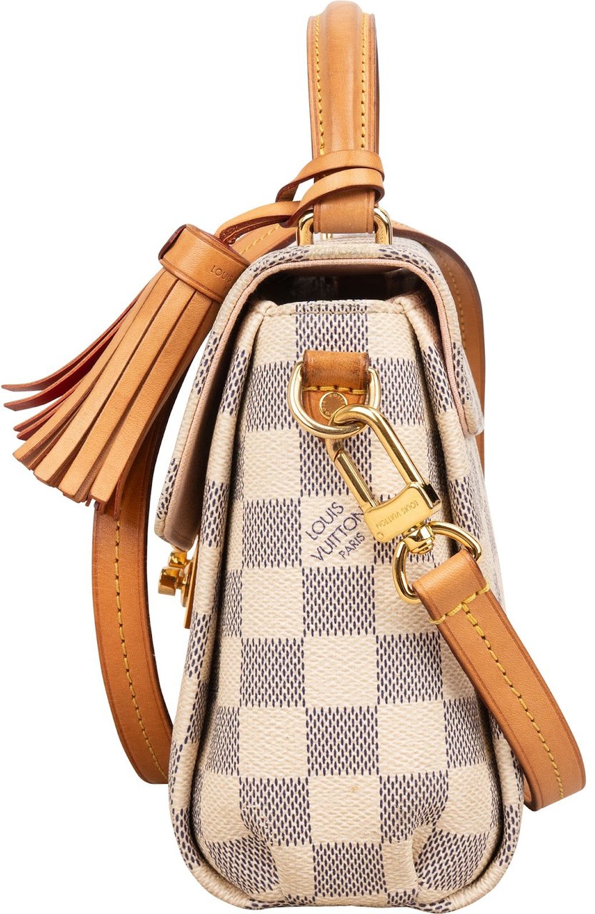 Louis Vuitton Monogram Damier Azur Croisette Handbag Beige