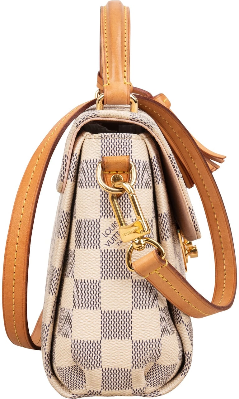 Louis Vuitton Monogram Damier Azur Croisette Handbag Beige
