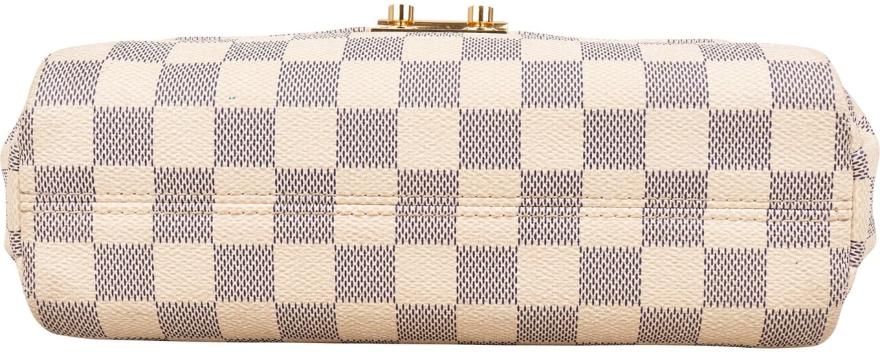 Louis Vuitton Monogram Damier Azur Croisette Handbag Beige