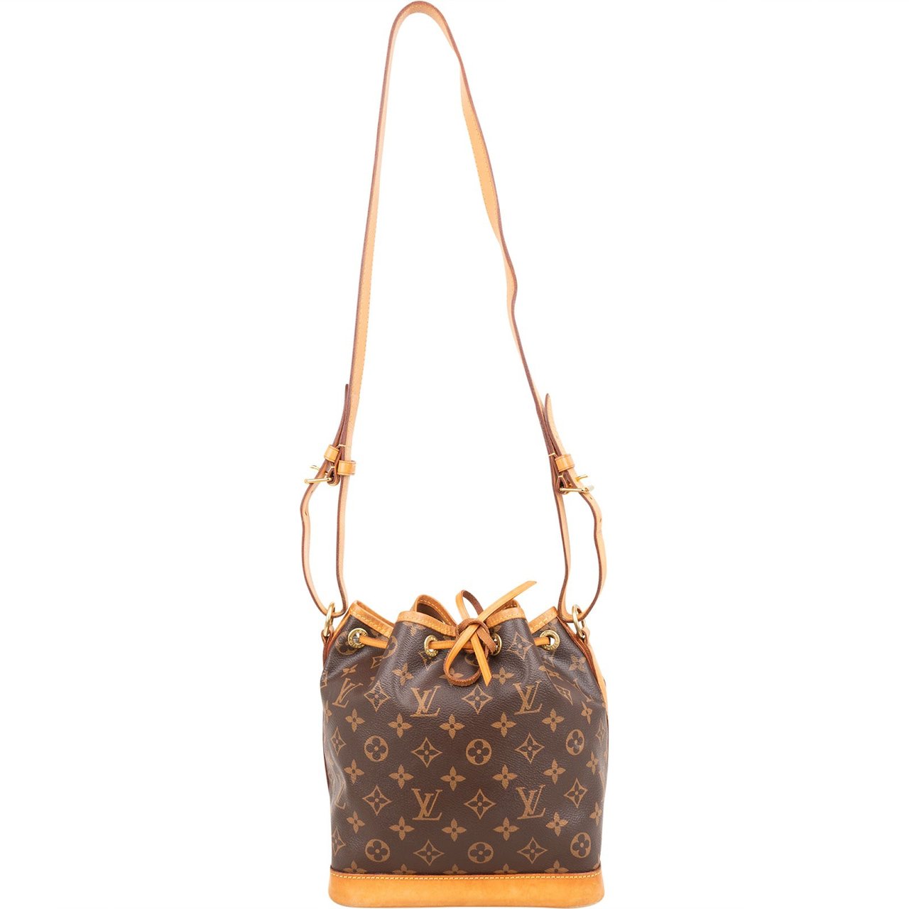 Louis Vuitton Monogram Canvas Sac Noé BB Crossbody Bag Bruin