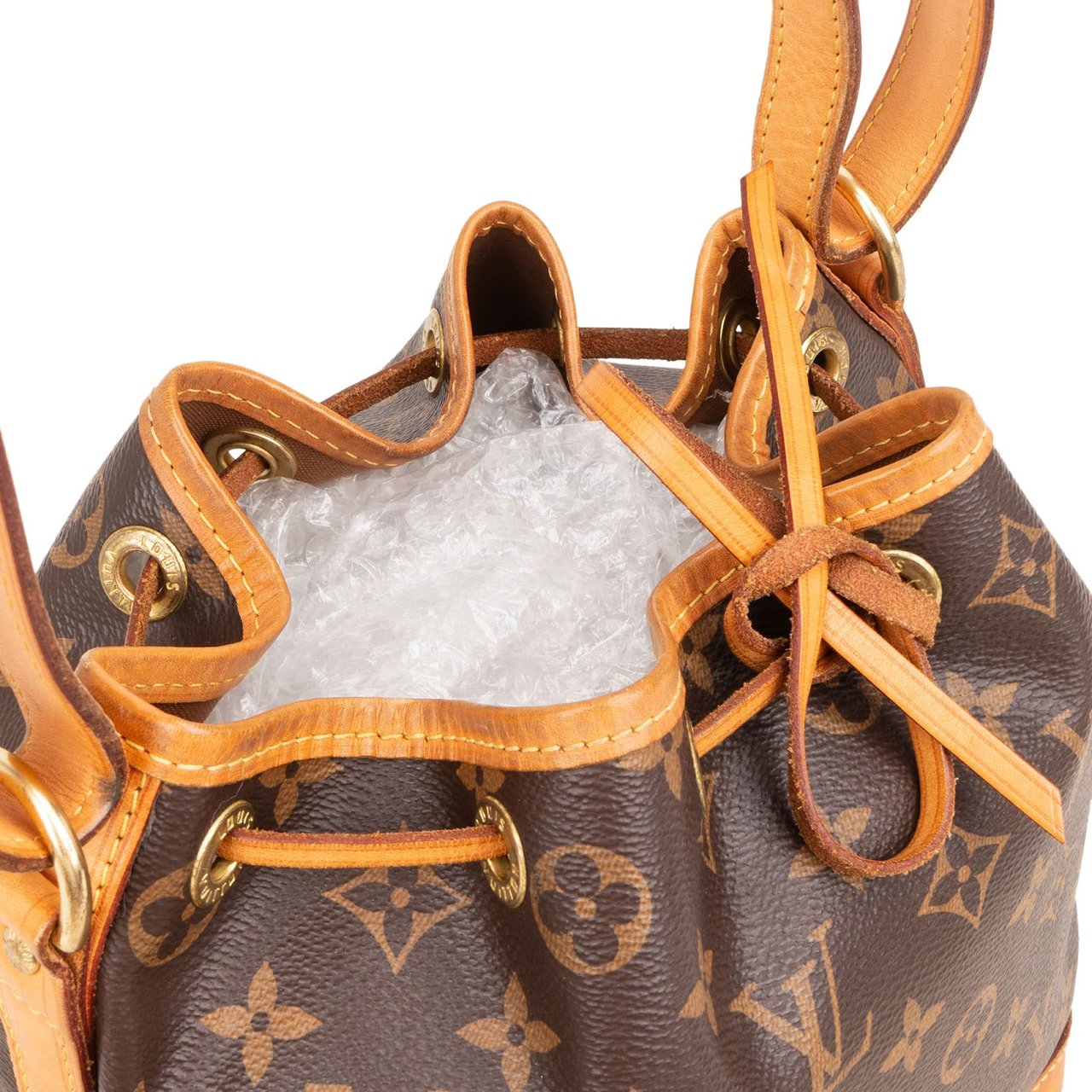Louis Vuitton Monogram Canvas Sac Noé BB Crossbody Bag Bruin