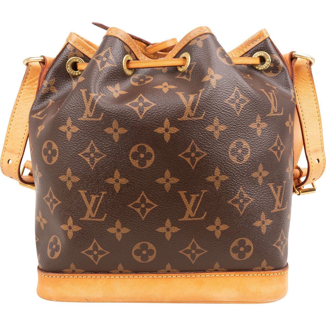 Louis Vuitton Monogram Canvas Sac Noé BB Crossbody Bag Bruin