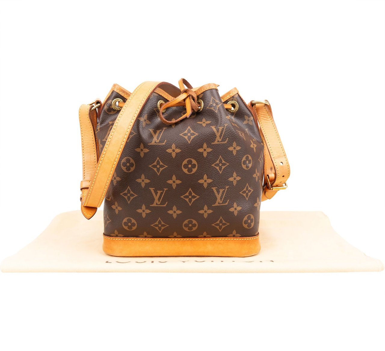 Louis Vuitton Monogram Canvas Sac Noé BB Crossbody Bag Bruin