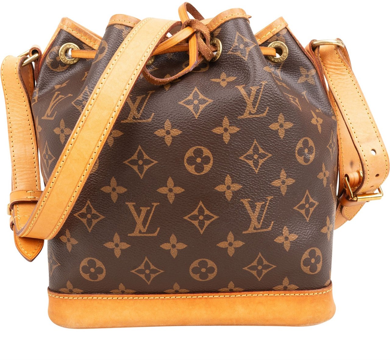 Louis Vuitton Monogram Canvas Sac Noé BB Crossbody Bag Bruin