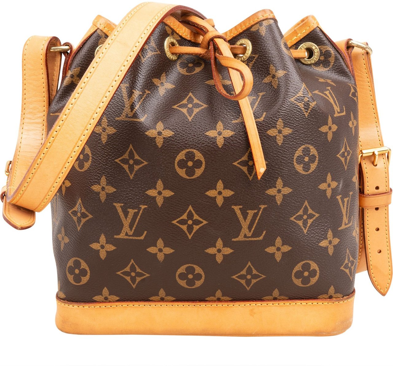 Louis Vuitton Monogram Canvas Sac Noé BB Crossbody Bag Bruin