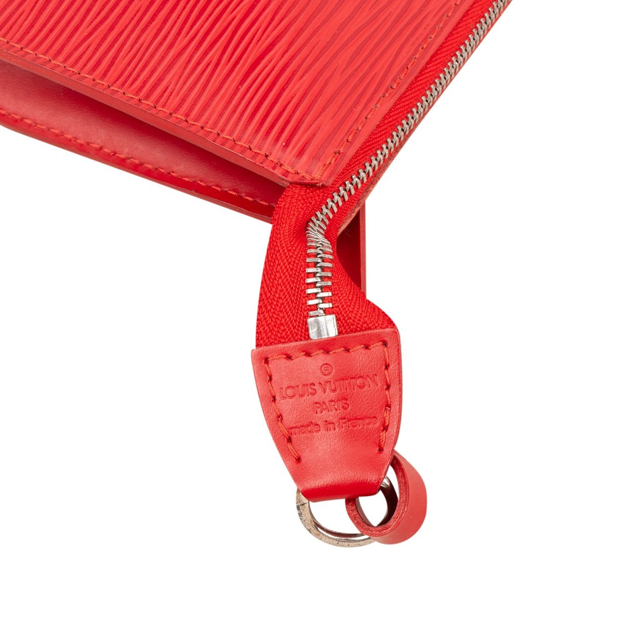 Louis Vuitton Red Epi Leather Pochette Accessoires Handbag Rood
