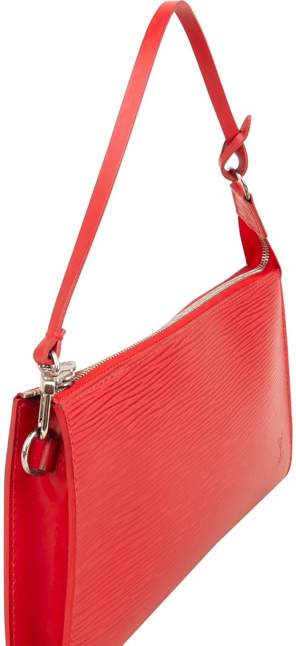 Louis Vuitton Red Epi Leather Pochette Accessoires Handbag Rood