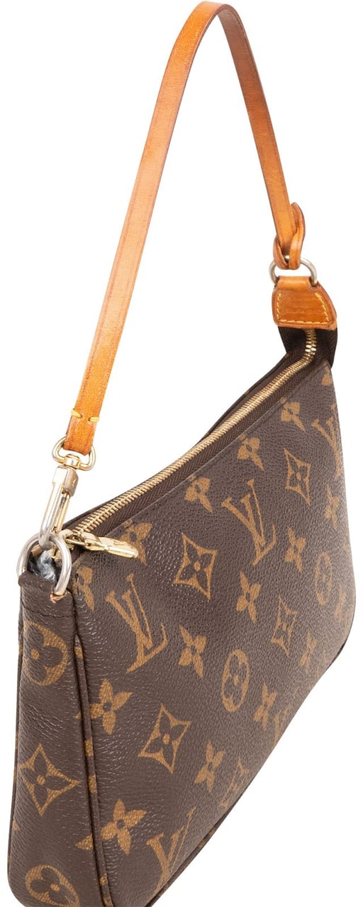 Louis Vuitton Monogram Canvas Pochette Accessoires Handbag Bruin