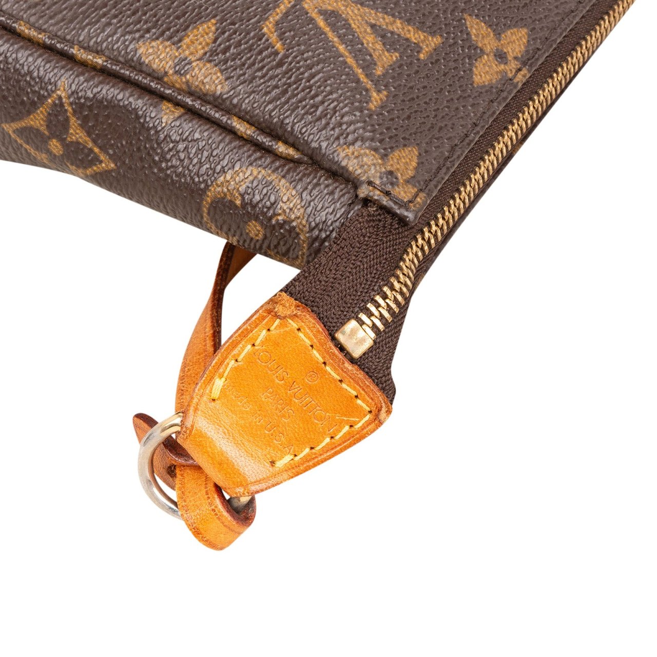 Louis Vuitton Monogram Canvas Pochette Accessoires Handbag Bruin