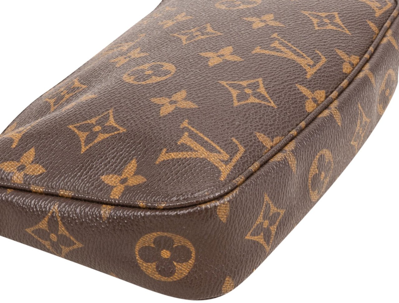 Louis Vuitton Monogram Canvas Pochette Accessoires Handbag Bruin