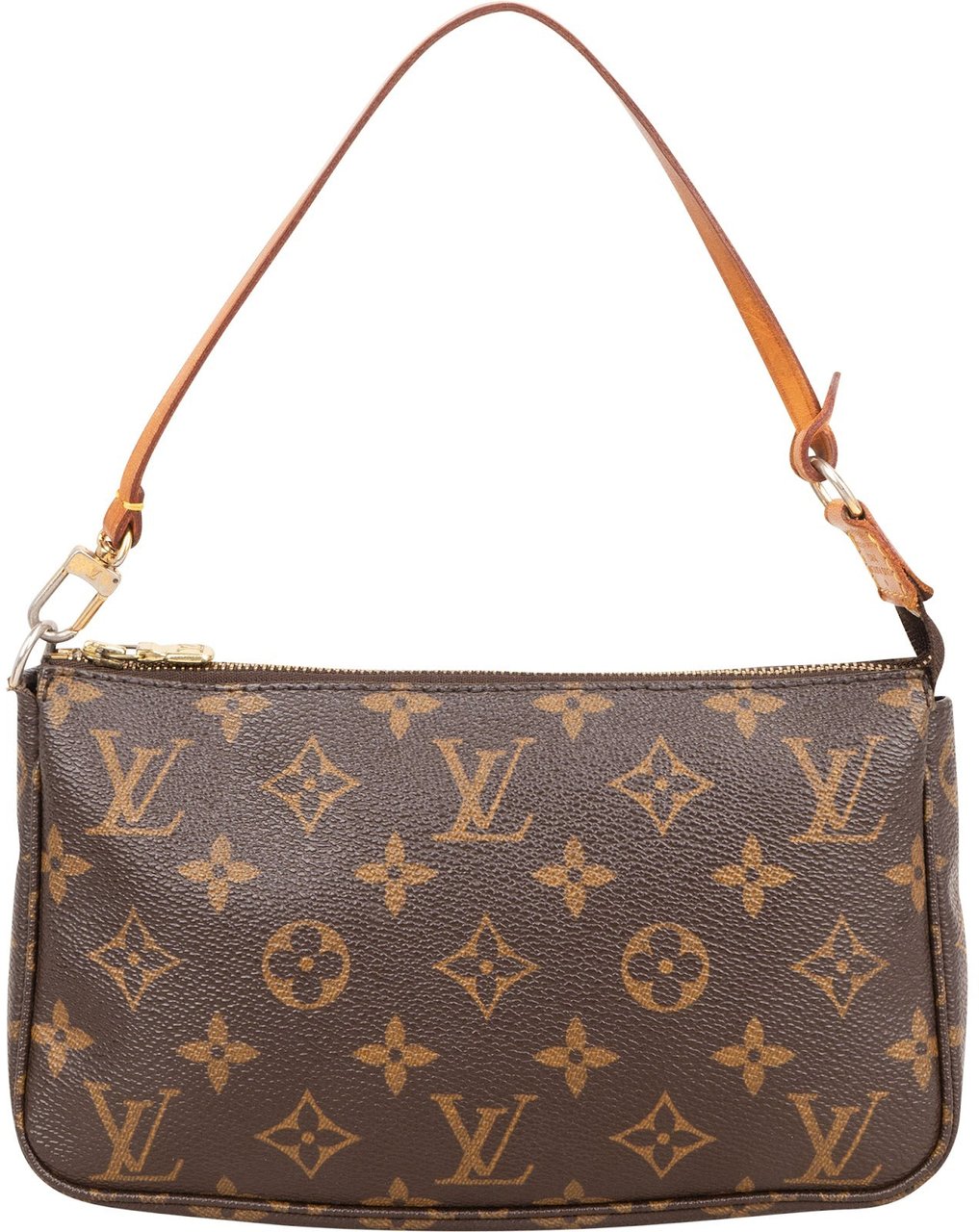 Louis Vuitton Monogram Canvas Pochette Accessoires Handbag Bruin