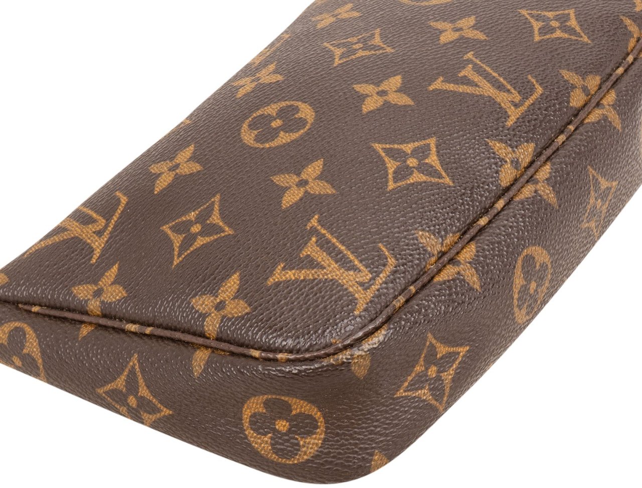 Louis Vuitton Monogram Canvas Pochette Accessoires Handbag Bruin