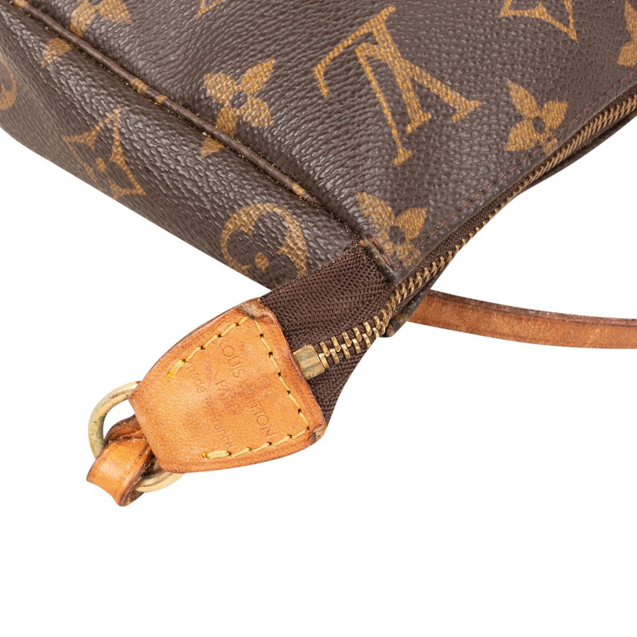 Louis Vuitton Monogram Canvas Pochette Accessoires Handbag Bruin