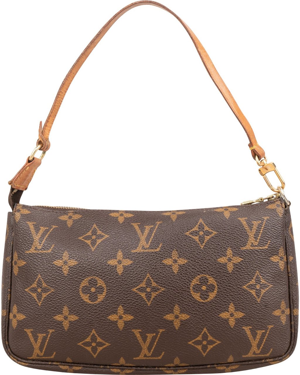 Louis Vuitton Monogram Canvas Pochette Accessoires Handbag Bruin