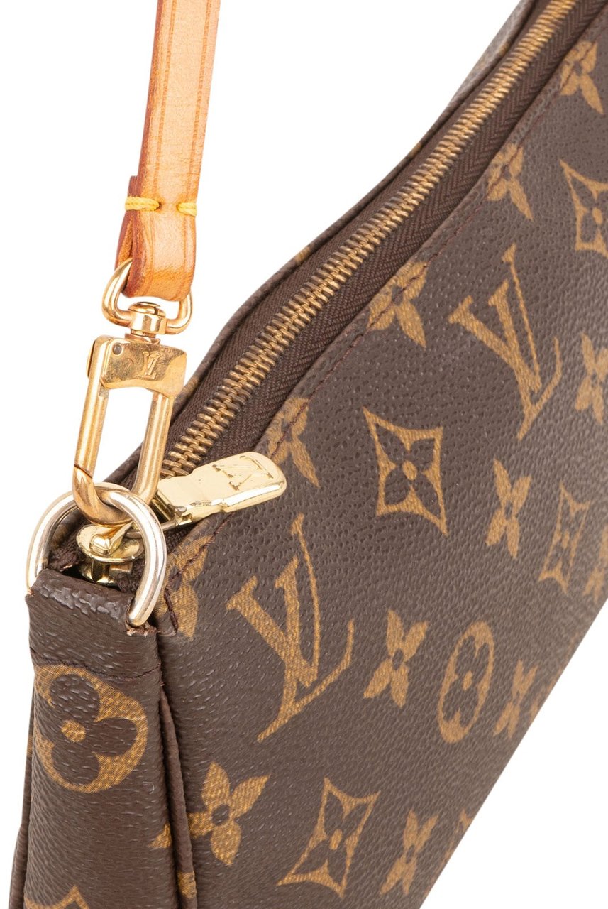 Louis Vuitton Monogram Canvas Pochette Accessoires Handbag Bruin