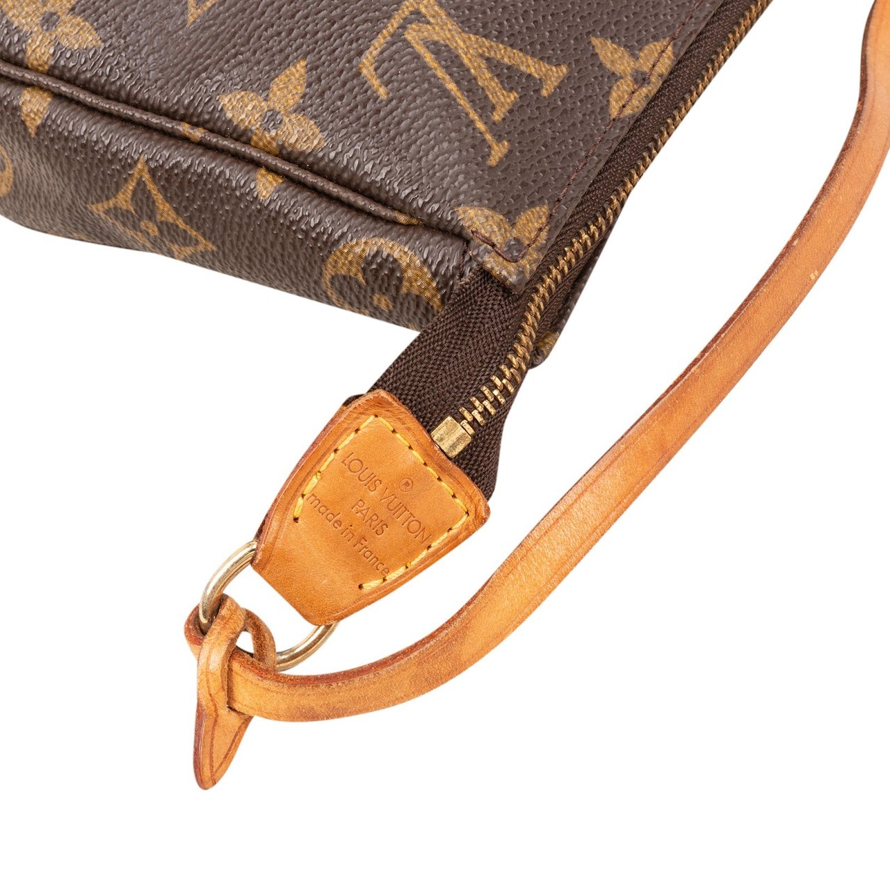 Louis Vuitton Monogram Canvas Pochette Accessoires Handbag Bruin