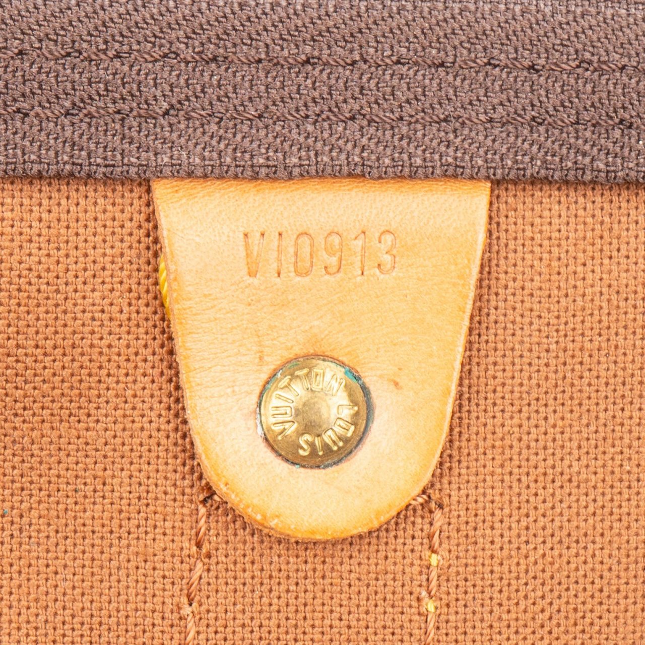 Louis Vuitton Monogram Canvas Keepall 55 Bandoulière Travel Bag Bruin